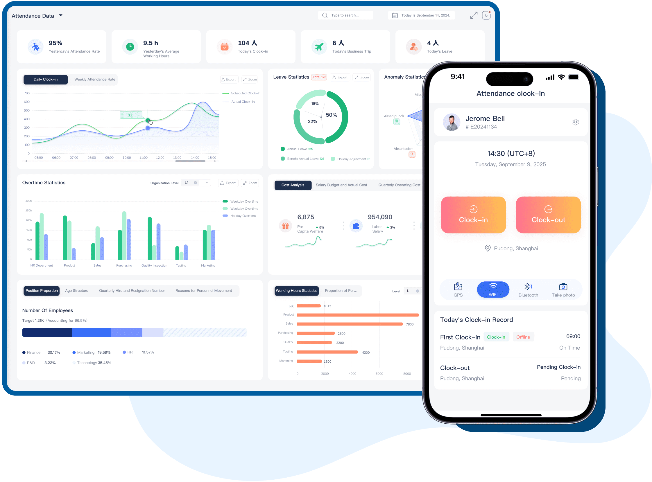 Time & Attendance Illustration