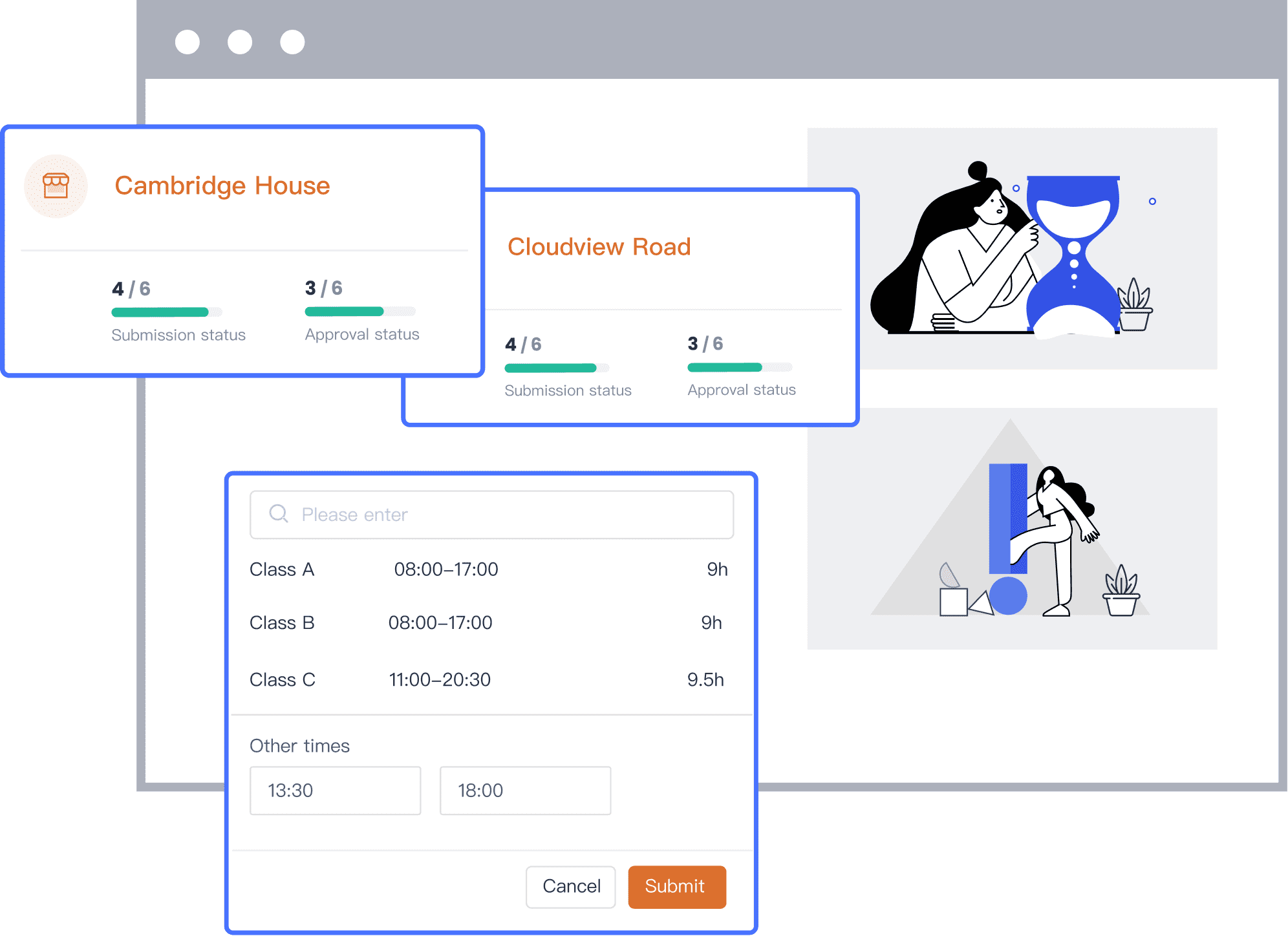 Time & Attendance Illustration